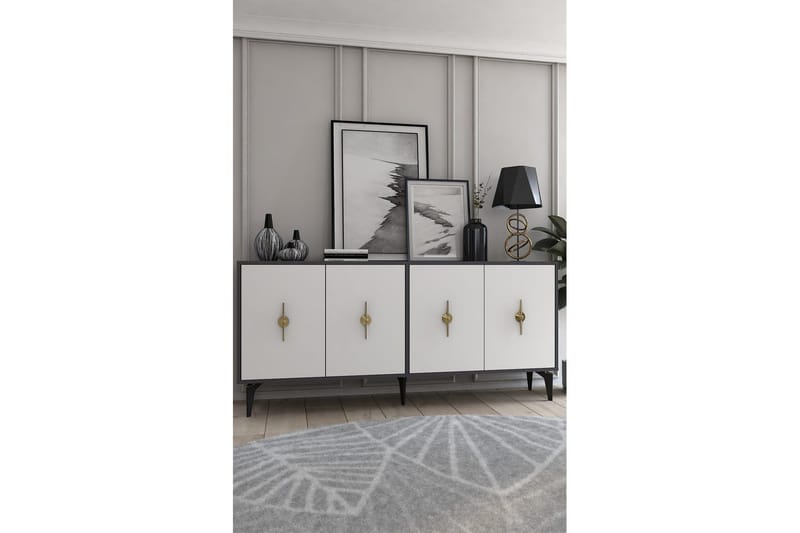 Thylen Konsollbord 180 cm - Antracit/Vit - Möbler - Bord & matgrupper - Avlastningsbord - Hallbord