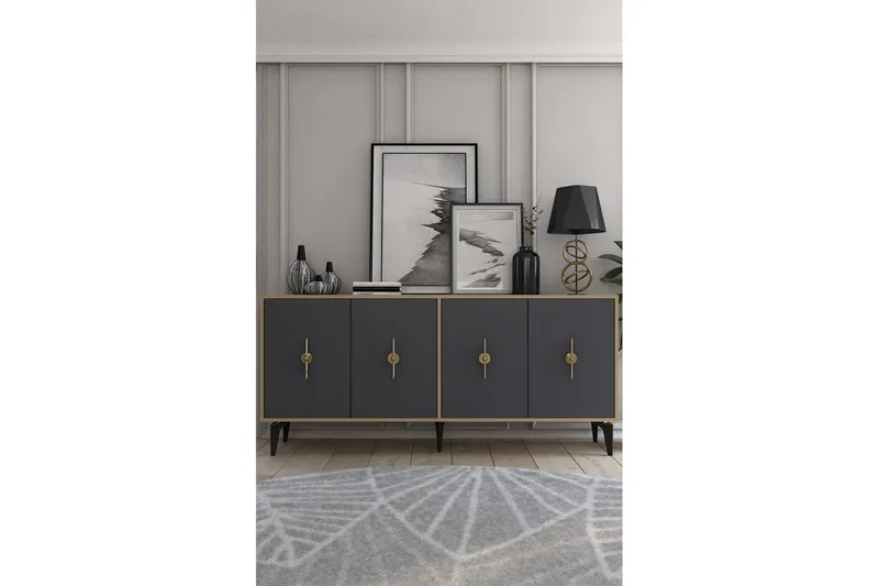 Thylen Konsollbord 180 cm - Ek/Antracit - Möbler - Bord & matgrupper - Avlastningsbord - Hallbord