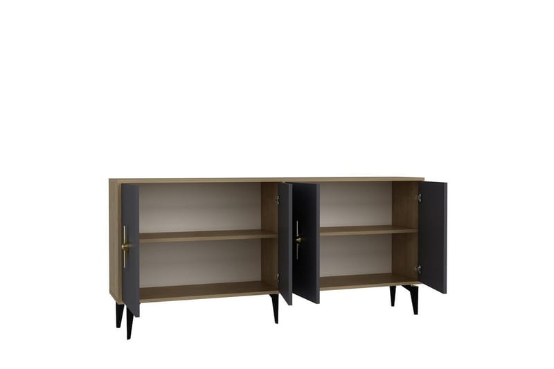 Thylen Konsollbord 180 cm - Ek/Antracit - Möbler - Bord & matgrupper - Avlastningsbord - Hallbord