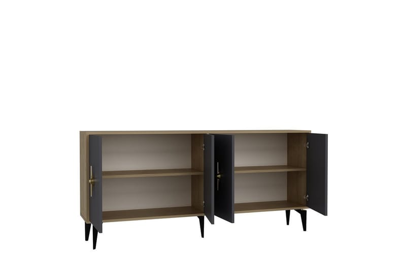 Thylen Konsollbord 180 cm - Ek/Antracit - Möbler - Bord & matgrupper - Avlastningsbord - Hallbord