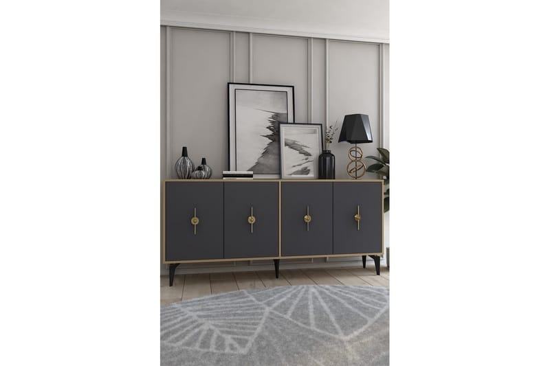 Thylen Konsollbord 180 cm - Ek/Antracit - Möbler - Bord & matgrupper - Avlastningsbord - Hallbord