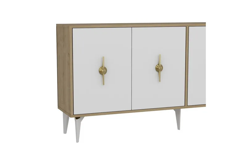 Thylen Konsollbord 180 cm - Ek/Vit - Möbler - Bord & matgrupper - Avlastningsbord - Hallbord