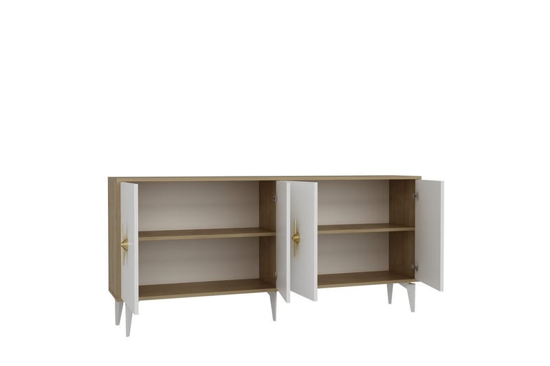 Thylen Konsollbord 180 cm - Ek/Vit - Möbler - Bord & matgrupper - Avlastningsbord - Hallbord