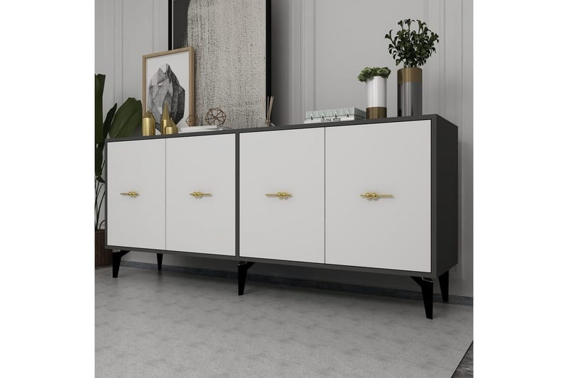 Thyros Konsollbord 180 cm - Antracit/Vit - Möbler - Bord & matgrupper - Avlastningsbord - Hallbord