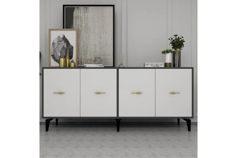 Thyros Konsollbord 180 cm - Antracit/Vit - Möbler - Bord & matgrupper - Avlastningsbord - Hallbord