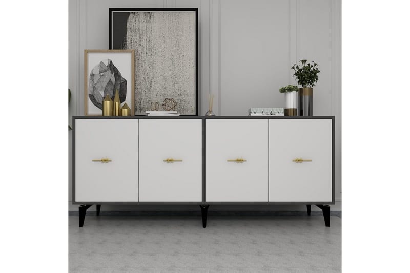 Thyros Konsollbord 180 cm - Antracit/Vit - Möbler - Bord & matgrupper - Avlastningsbord - Hallbord