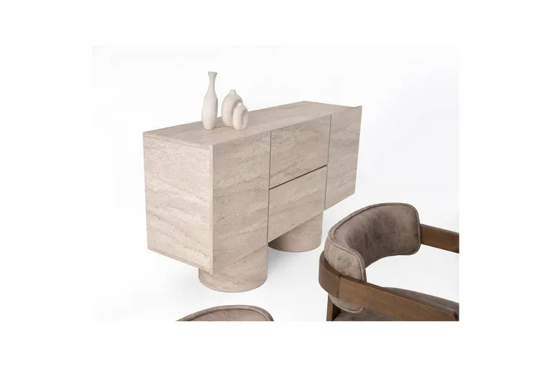 Thyrosen Konsollbord 150 cm - Travertine - Möbler - Bord & matgrupper - Avlastningsbord - Hallbord