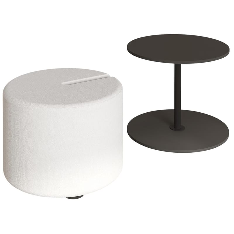 Torven Set med sidobord 43x47x43 cm - Antracit - Möbler - Bord & matgrupper - Avlastningsbord - Lampbord