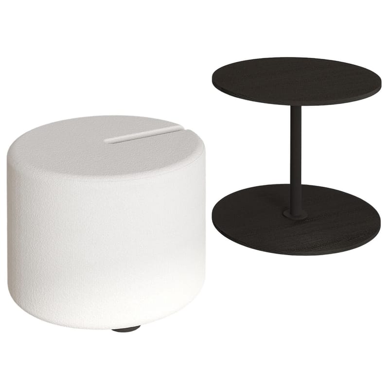 Torven Set med sidobord 43x47x43 cm - Svart - Möbler - Bord & matgrupper - Avlastningsbord - Lampbord