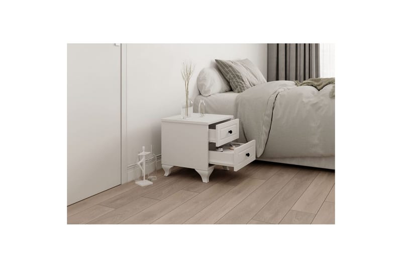Torvenn Sängbord 45 cm - Matt Vit - Möbler - Bord & matgrupper - Avlastningsbord - Sängbord & nattduksbord
