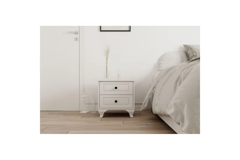 Torvenn Sängbord 45 cm - Matt Vit - Möbler - Bord & matgrupper - Avlastningsbord - Sängbord & nattduksbord