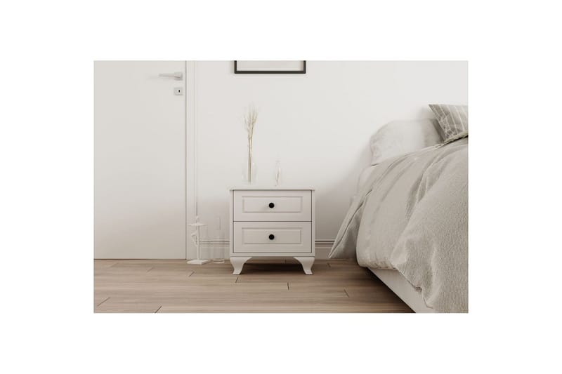 Torvenn Sängbord 45 cm - Matt Vit - Möbler - Bord & matgrupper - Avlastningsbord - Sängbord & nattduksbord