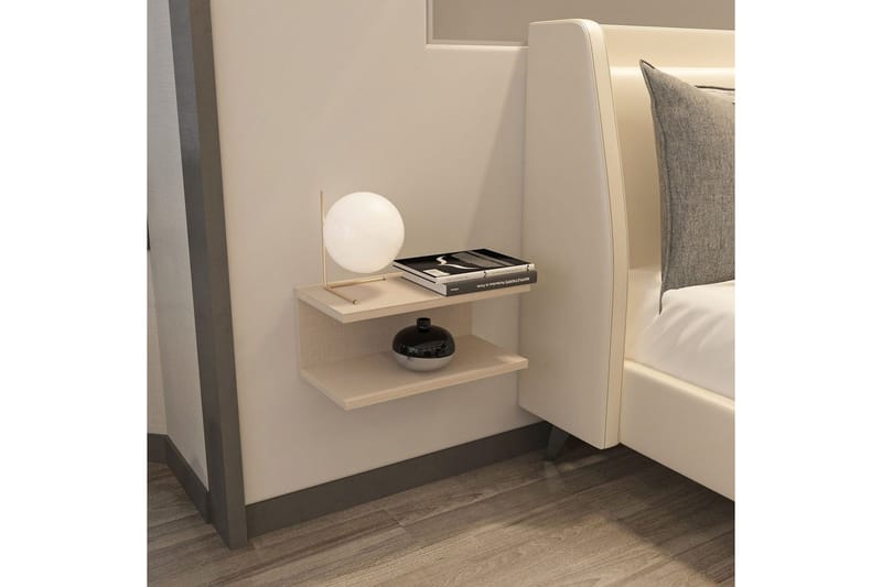 Torvic Sängbord 45 cm - Beige - Möbler - Bord & matgrupper - Avlastningsbord - Sängbord & nattduksbord