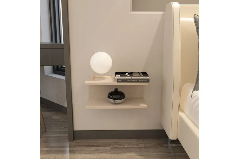 Torvic Sängbord 45 cm - Beige - Möbler - Bord & matgrupper - Avlastningsbord - Sängbord & nattduksbord