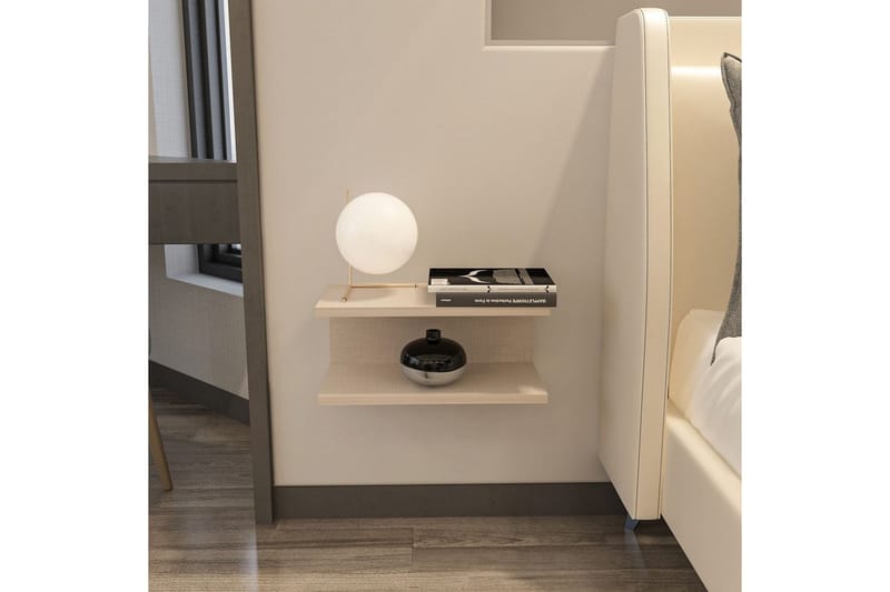 Torvic Sängbord 45 cm - Beige - Möbler - Bord & matgrupper - Avlastningsbord - Sängbord & nattduksbord