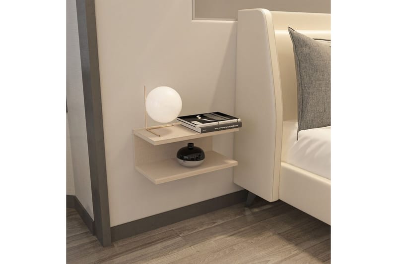Torvic Sängbord 45 cm - Beige - Möbler - Bord & matgrupper - Avlastningsbord - Sängbord & nattduksbord