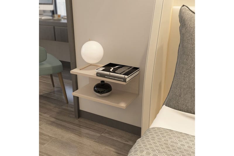 Torvic Sängbord 45 cm - Beige - Möbler - Bord & matgrupper - Avlastningsbord - Sängbord & nattduksbord