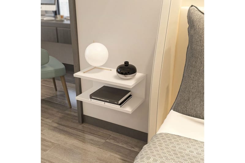 Torvic Sängbord 45 cm - Vit - Möbler - Bord & matgrupper - Avlastningsbord - Sängbord & nattduksbord