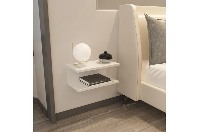 Torvic Sängbord 45 cm - Vit - Möbler - Bord & matgrupper - Avlastningsbord - Sängbord & nattduksbord