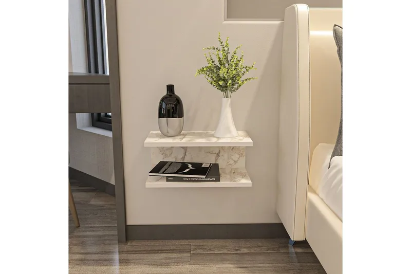 Torvic Sängbord 45 cm - Vit - Möbler - Bord & matgrupper - Avlastningsbord - Sängbord & nattduksbord