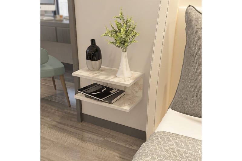 Torvic Sängbord 45 cm - Vit - Möbler - Bord & matgrupper - Avlastningsbord - Sängbord & nattduksbord