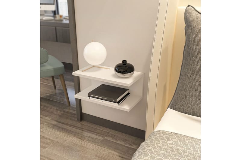Torvic Sängbord 45 cm - Vit - Möbler - Bord & matgrupper - Avlastningsbord - Sängbord & nattduksbord