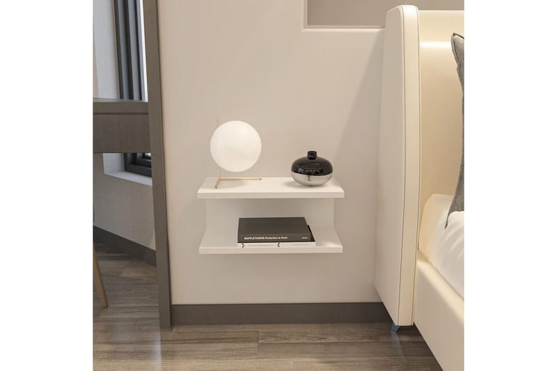 Torvic Sängbord 45 cm - Vit - Möbler - Bord & matgrupper - Avlastningsbord - Sängbord & nattduksbord