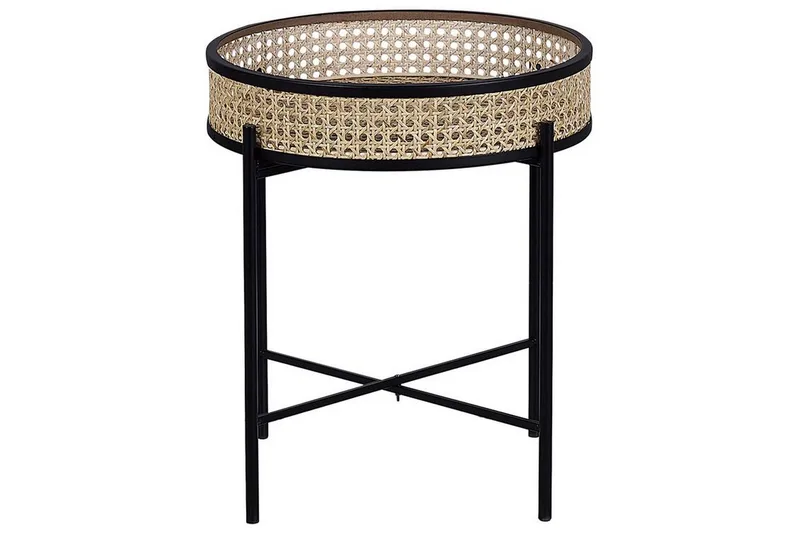 Tulbing Sidobord 36 cm, Natur/Beige/Svart