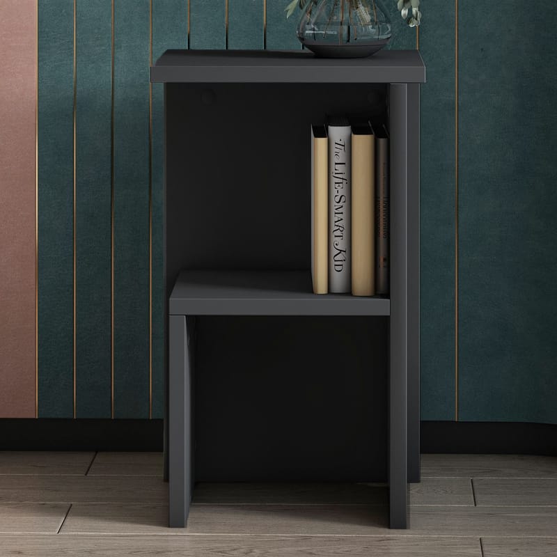 Tunel Nattduksbord 29,6x50x29,6 cm - Antracit - Möbler - Bord & matgrupper - Avlastningsbord - Sängbord & nattduksbord