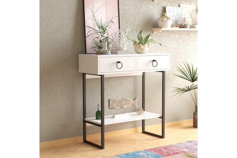 Valeri Konsollbord 90x90 cm Vit - Hanah Home - Möbler - Bord & matgrupper - Avlastningsbord - Hallbord
