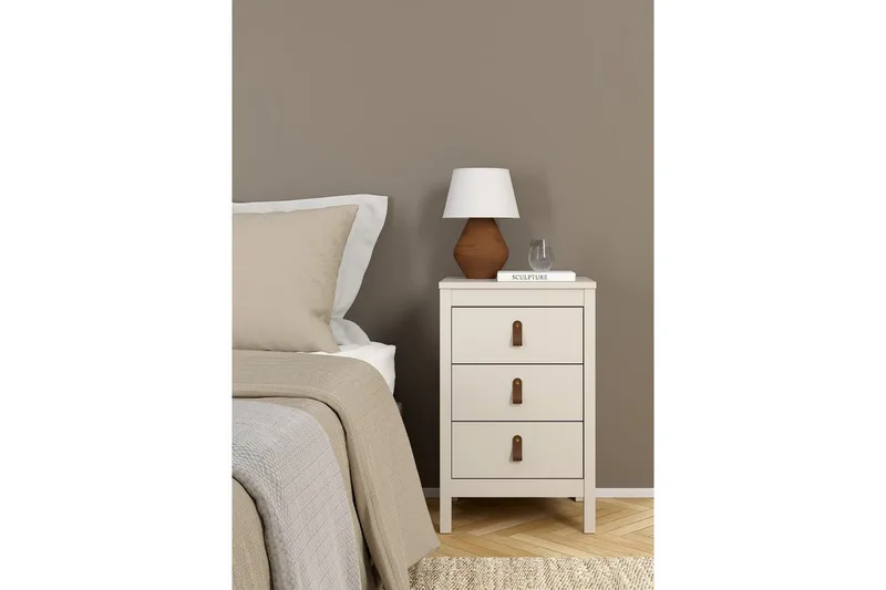 Vallvidera Sängbord 44 cm - Beige - Möbler - Bord & matgrupper - Avlastningsbord - Sängbord & nattduksbord