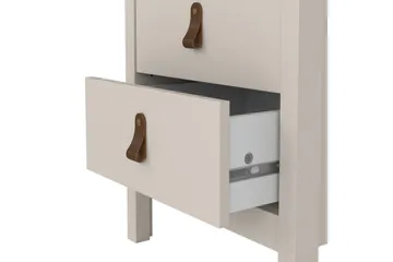 Vallvidera Sängbord 44 cm - Beige - Möbler - Bord & matgrupper - Avlastningsbord - Sängbord & nattduksbord