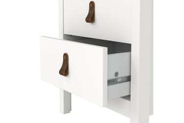 Vallvidera Sängbord 44 cm - Vit - Möbler - Bord & matgrupper - Avlastningsbord - Sängbord & nattduksbord