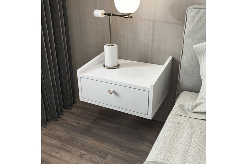 Valros Sängbord 45 cm - Vit - Möbler - Bord & matgrupper - Avlastningsbord - Sängbord & nattduksbord