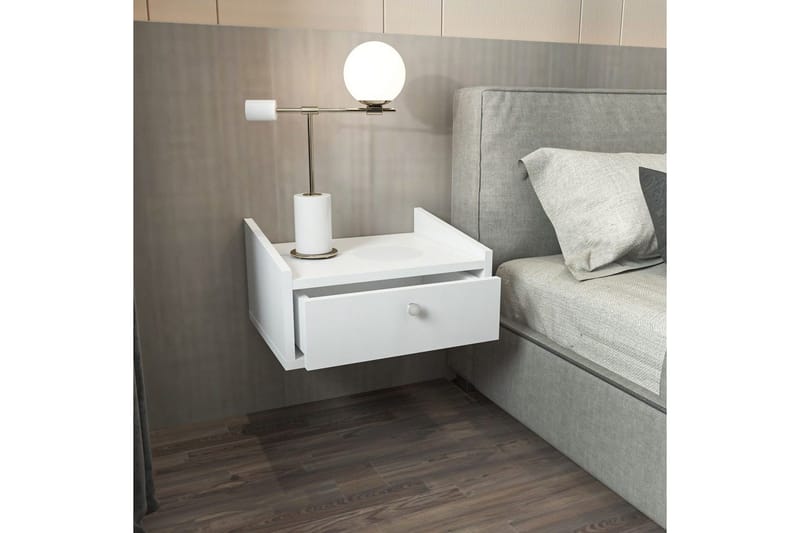 Valros Sängbord 45 cm - Vit - Möbler - Bord & matgrupper - Avlastningsbord - Sängbord & nattduksbord