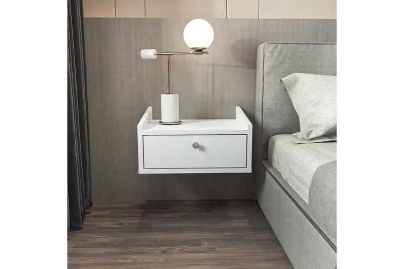 Valros Sängbord 45 cm - Vit - Möbler - Bord & matgrupper - Avlastningsbord - Sängbord & nattduksbord
