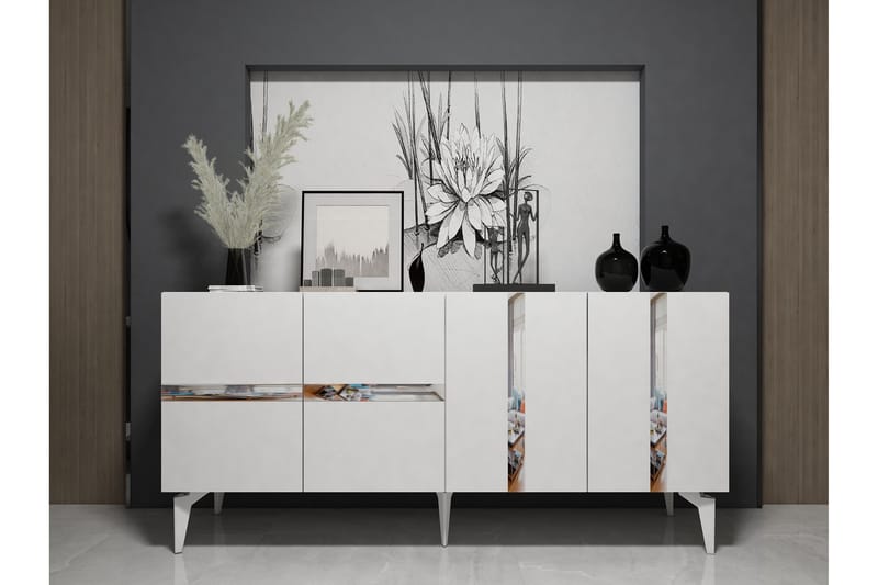 Vania Konsollbord 150 cm - Vit/Silver - Möbler - Bord & matgrupper - Avlastningsbord - Hallbord