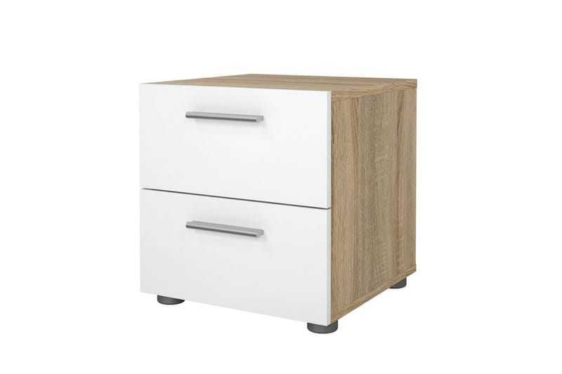 Vansu Sängbord 40 cm - Vit/Natur - Möbler - Bord & matgrupper - Avlastningsbord - Sängbord & nattduksbord