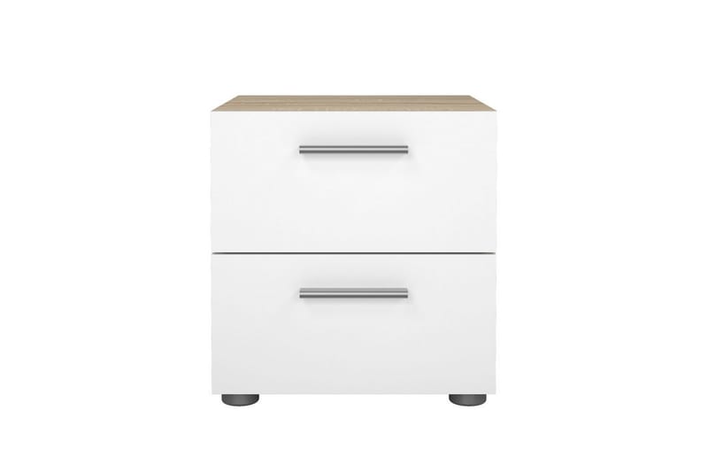 Vansu Sängbord 40 cm - Vit/Natur - Möbler - Bord & matgrupper - Avlastningsbord - Sängbord & nattduksbord