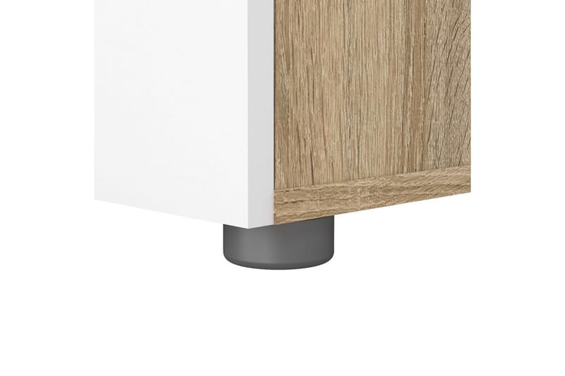 Vansu Sängbord 40 cm - Vit/Natur - Möbler - Bord & matgrupper - Avlastningsbord - Sängbord & nattduksbord