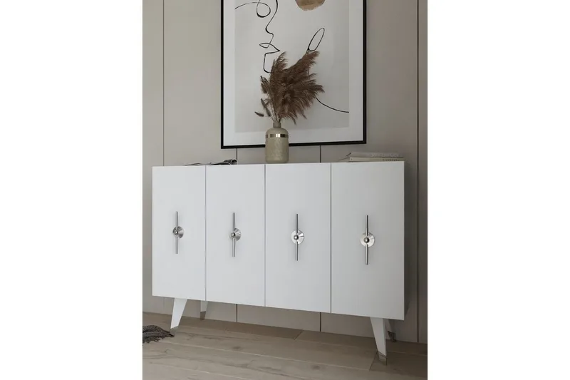 Varen Konsollbord 120 cm - Silver/Vit - Möbler - Bord & matgrupper - Avlastningsbord - Hallbord