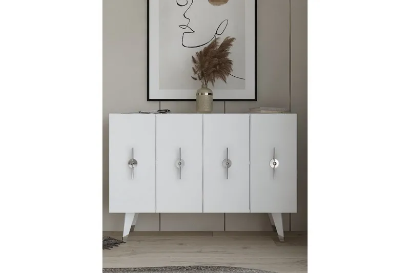 Varen Konsollbord 120 cm - Silver/Vit - Möbler - Bord & matgrupper - Avlastningsbord - Hallbord