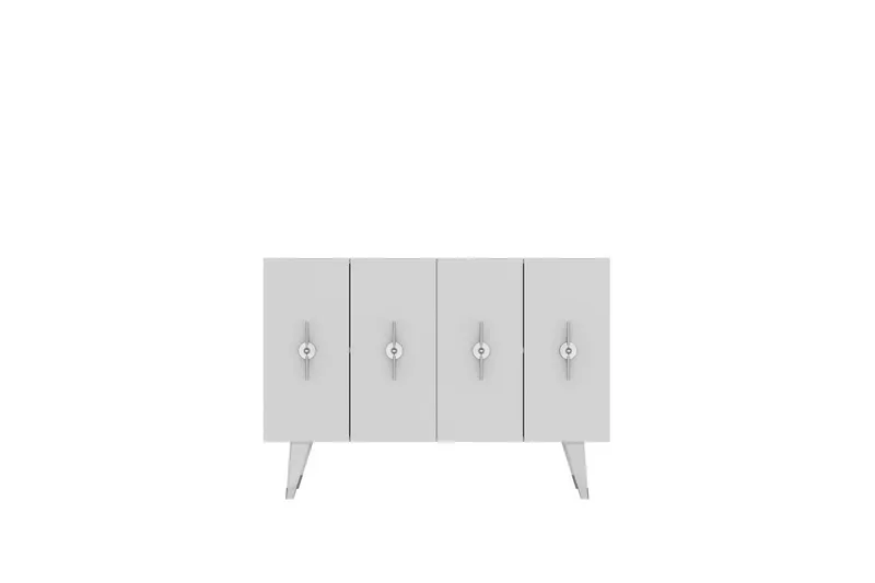 Varen Konsollbord 120 cm, Silver/Vit