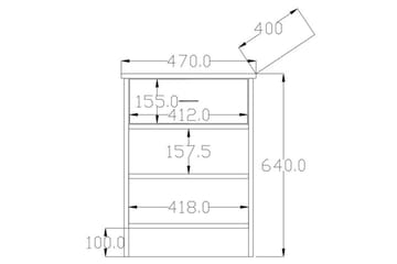 Varion Sängbord 45 cm - Matt Vit - Möbler - Bord & matgrupper - Avlastningsbord - Sängbord & nattduksbord