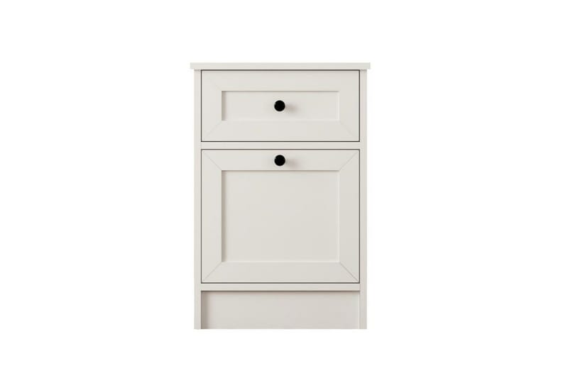 Varion Sängbord 45 cm, Matt Vit