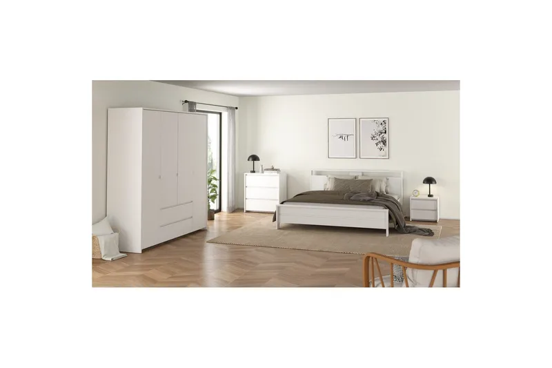 Varun Sängbord 52 cm - Vit - Möbler - Bord & matgrupper - Avlastningsbord - Sängbord & nattduksbord