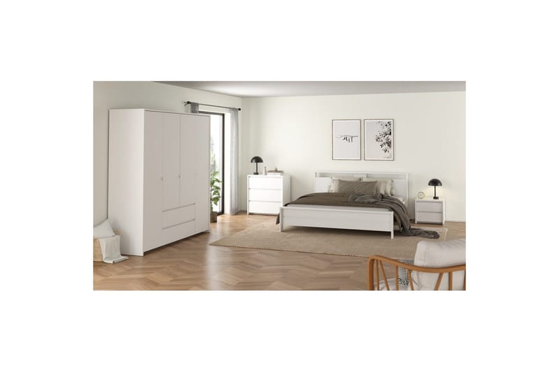 Varun Sängbord 52 cm - Vit - Möbler - Bord & matgrupper - Avlastningsbord - Sängbord & nattduksbord