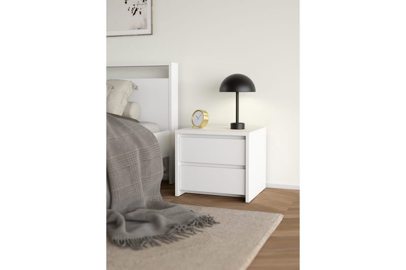 Varun Sängbord 52 cm - Vit - Möbler - Bord & matgrupper - Avlastningsbord - Sängbord & nattduksbord