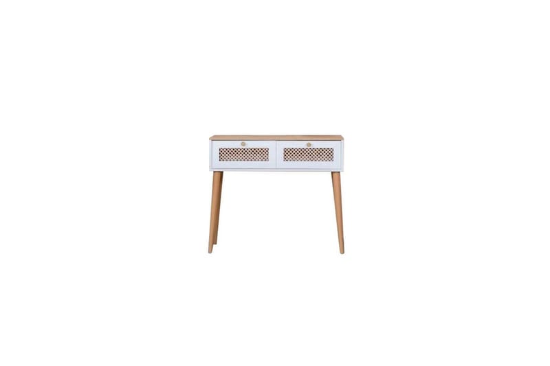 Velin Konsollbord 95 cm - Mediumfärgat trä/Vit - Möbler - Bord & matgrupper - Avlastningsbord - Hallbord