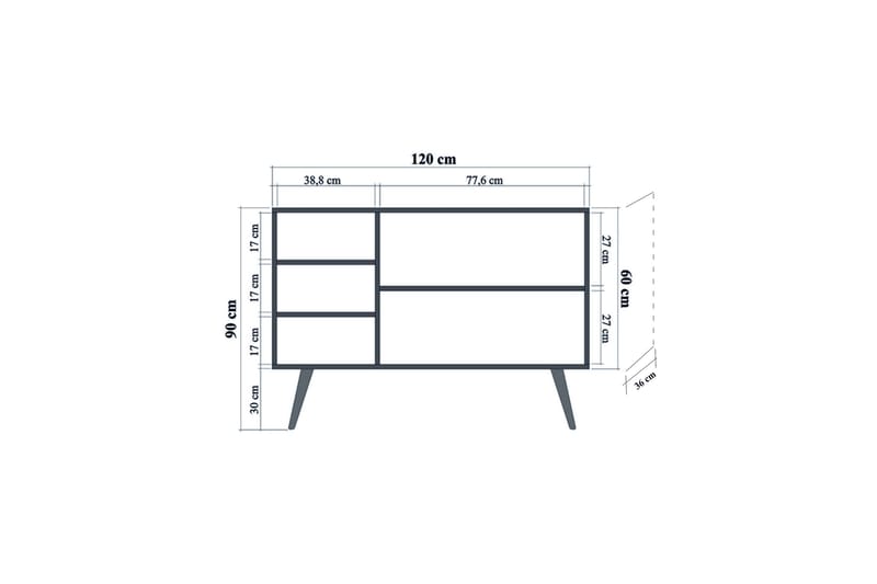 Vellavie Skänk Dekor - Brun - Förvaring - Förvaringsmöbler - Sideboard & skänk